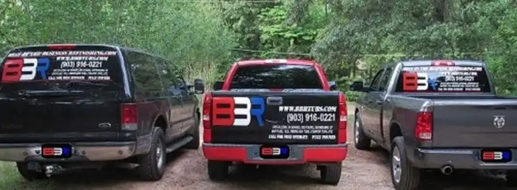 Branded work trucks for Best In The Business Refinishing LLC in Tyler, Texas